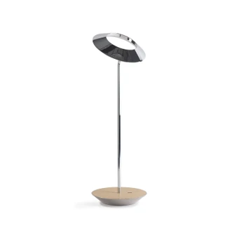 Royyo LED Desk Lamp in Chrome, White Oak (240|RYO-SW-CRM-WOK-DSK)