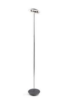 Royyo LED Floor Lamp in Chrome, Oxford Felt (240|RYO-SW-CRM-OXF-FLR)