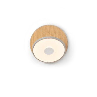 Gravy LED Wall Sconce in Silver/White Oak (240|GRW-S-SIL-WOK-HW)