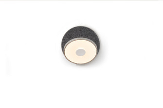 Gravy LED Wall Sconce in Silver/oxford felt (240|GRW-S-SIL-OXF-PI)