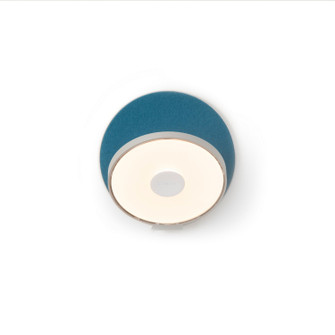 Gravy LED Wall Sconce in Silver, azure felt (240|GRW-S-SIL-AZF-PI)