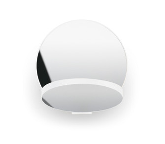 Gravy LED Wall Sconce in Matte White, Chrome (240|GRW-S-MWT-CRM-HW)