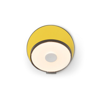 Gravy LED Wall Sconce in Metallic black, matte yellow (240|GRW-S-MBK-MYW-PI)