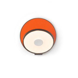 Gravy LED Wall Sconce in Metallic black, matte orange (240|GRW-S-MBK-MOR-PI)