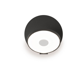 Gravy LED Wall Sconce in Metallic black/metallic black (240|GRW-S-MBK-MBK-PI)