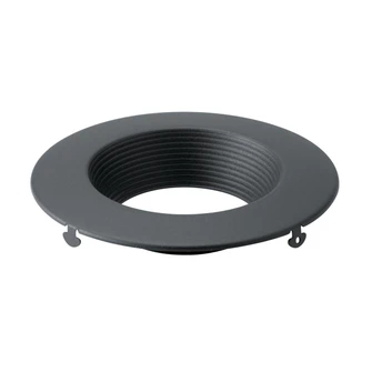 Direct To Ceiling Unv Accessor Recessed Downlight Trim in Textured Black (12|DLTRC04RBKT)