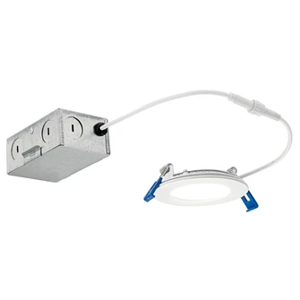 Direct To Ceiling Slim LED Downlight in Textured White (12|DLSL03R2790WHT)