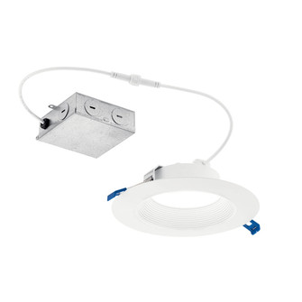 Direct To Ceiling Recessed LED Downlight in Textured White (12|DLRC06R3090WHT)