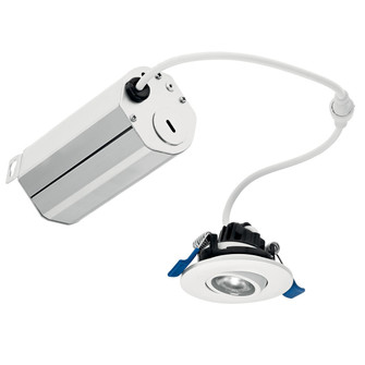 Direct To Ceiling Mini Gimble LED Downlight in Textured White (12|DLMG02R3090WHT)