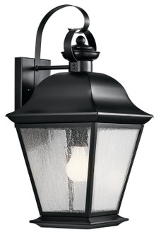 Mount Vernon One Light Outdoor Wall Mount in Black (12|9709BK)