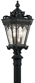 Tournai Three Light Outdoor Post Mount in Textured Black (12|9558BKT)