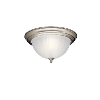 Two Light Flush Mount in Brushed Nickel (12|8654NI)