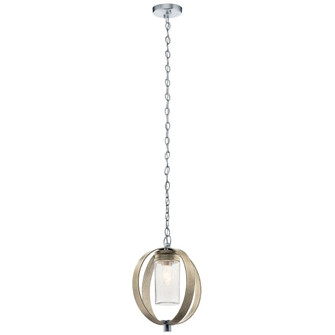 Grand Bank One Light Outdoor Pendant in Distressed Antique Gray (12|59069DAG)