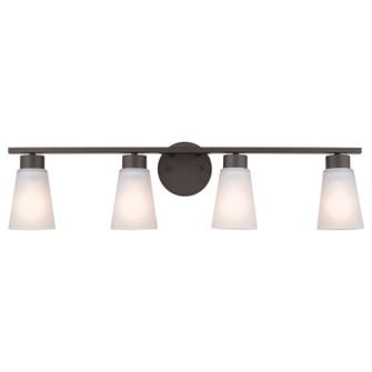 Stamos Four Light Bath in Black (12|55122BK)