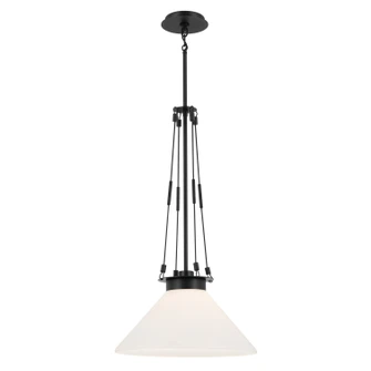 Albers One Light Pendant in Black (12|52581BK)