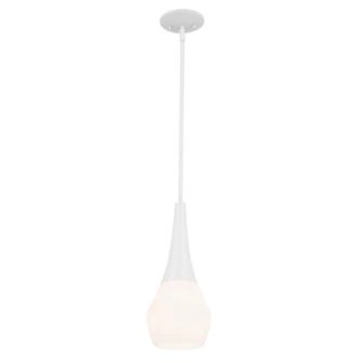 Deela One Light Pendant in White (12|52529WH)