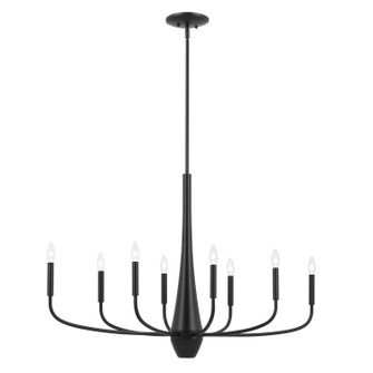 Deela Eight Light Chandelier in Black (12|52528BK)