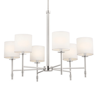 Ali Six Light Chandelier in Polished Nickel (12|52500PN)