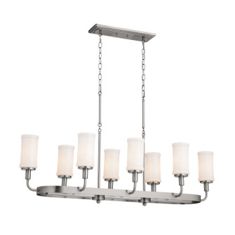 Vetivene Eight Light Linear Chandelier in Classic Pewter (12|52453CLP)