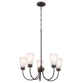 Erma Five Light Chandelier in Olde Bronze (12|52443OZ)