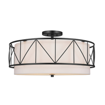 Birkleigh Four Light Semi Flush Mount in Black (12|52076BK)