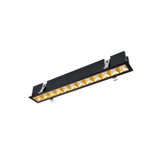 Multi Stealth LED Downlight Trim in Gold/Black (34|R1GDT12-S940-GLBK)