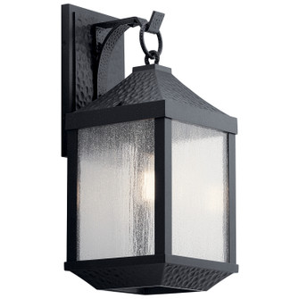 Springfield One Light Outdoor Wall Mount in Distressed Black (12|49986DBK)