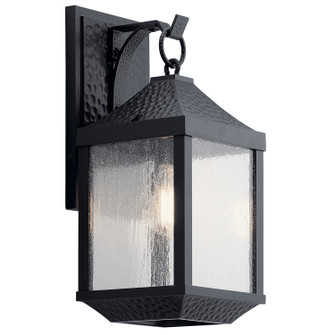 Springfield One Light Outdoor Wall Mount in Distressed Black (12|49985DBK)
