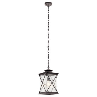 Argyle LED Outdoor Pendant in Weathered Zinc (12|49747WZCL18)