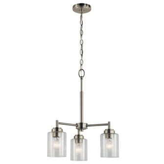 Winslow Three Light Mini Chandelier in Brushed Nickel (12|44029NI)