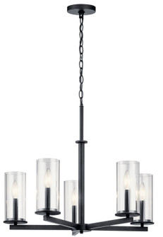 Crosby Five Light Chandelier in Black (12|43999BK)