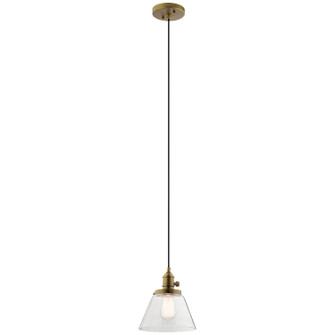 Avery One Light Mini Pendant in Natural Brass (12|43851NBR)