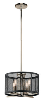 Titus Four Light Pendant/Semi Flush in Polished Nickel (12|43713PN)