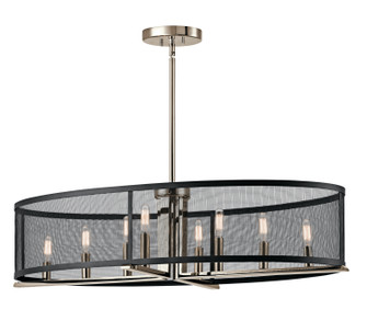 Titus Eight Light Chandelier in Polished Nickel (12|43712PN)