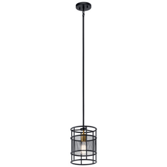 Piston One Light Mini Pendant in Black (12|43597BK)