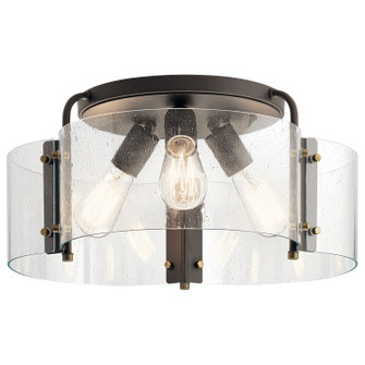 Thoreau Three Light Semi Flush Mount in Olde Bronze (12|42955OZ)