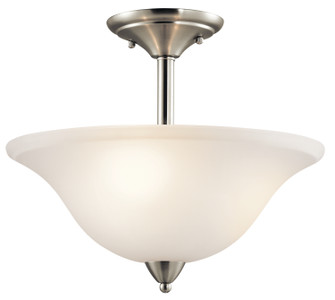 Nicholson Three Light Semi Flush Mount in Brushed Nickel (12|42879NI)