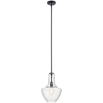 Everly One Light Pendant in Black (12|42141BK)