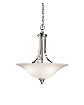 Dover Three Light Pendant/Semi Flush in Brushed Nickel (12|3502NI)