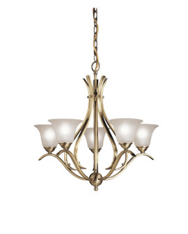 Dover Five Light Chandelier in Antique Brass (12|2020AB)