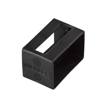 Tape Light Track Tape Light U Track End Cap in Black Material (Not Painted) (12|10176BK)