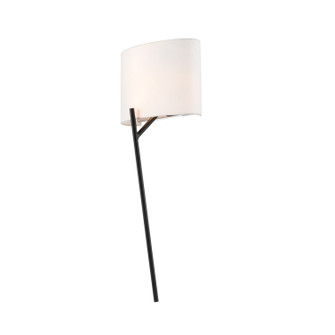 Tahoe Two Light Wall Sconce in Matte Black w Polished Nickel (33|513421BPN)