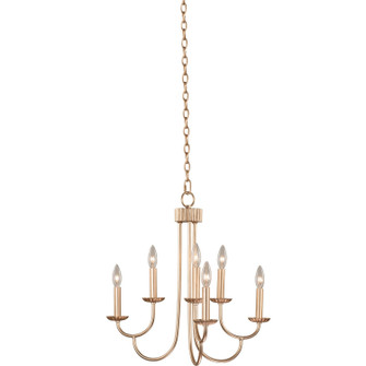 Kiera Six Light Chandelier in Modern Gold (33|511771MG)