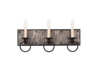 Laramie Three Light Bath in Black Iron (33|509233BI)