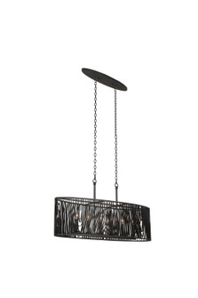 Morre Six Light Island Pendant in Black Iron (33|507560BI)