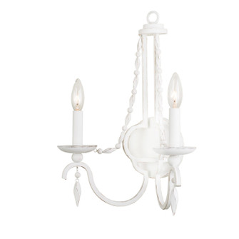 Acadia Two Light Wall Bracket in Distressed White (33|507220DW)