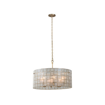 Roxy Six Light Pendant in Oxidized Gold Leaf (33|505851OL)