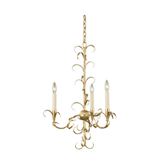 Ainsley Three Light Chandelier in Oxidized Gold Leaf (33|505470OL)