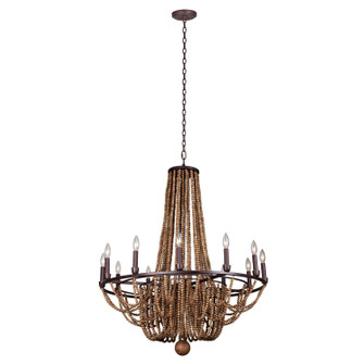 Beechwood 12 Light Chandelier in Royal Mahogany (33|505272RM)