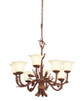 Ponderosa Eight Light Chandelier in Ponderosa (33|5041PD/1255)